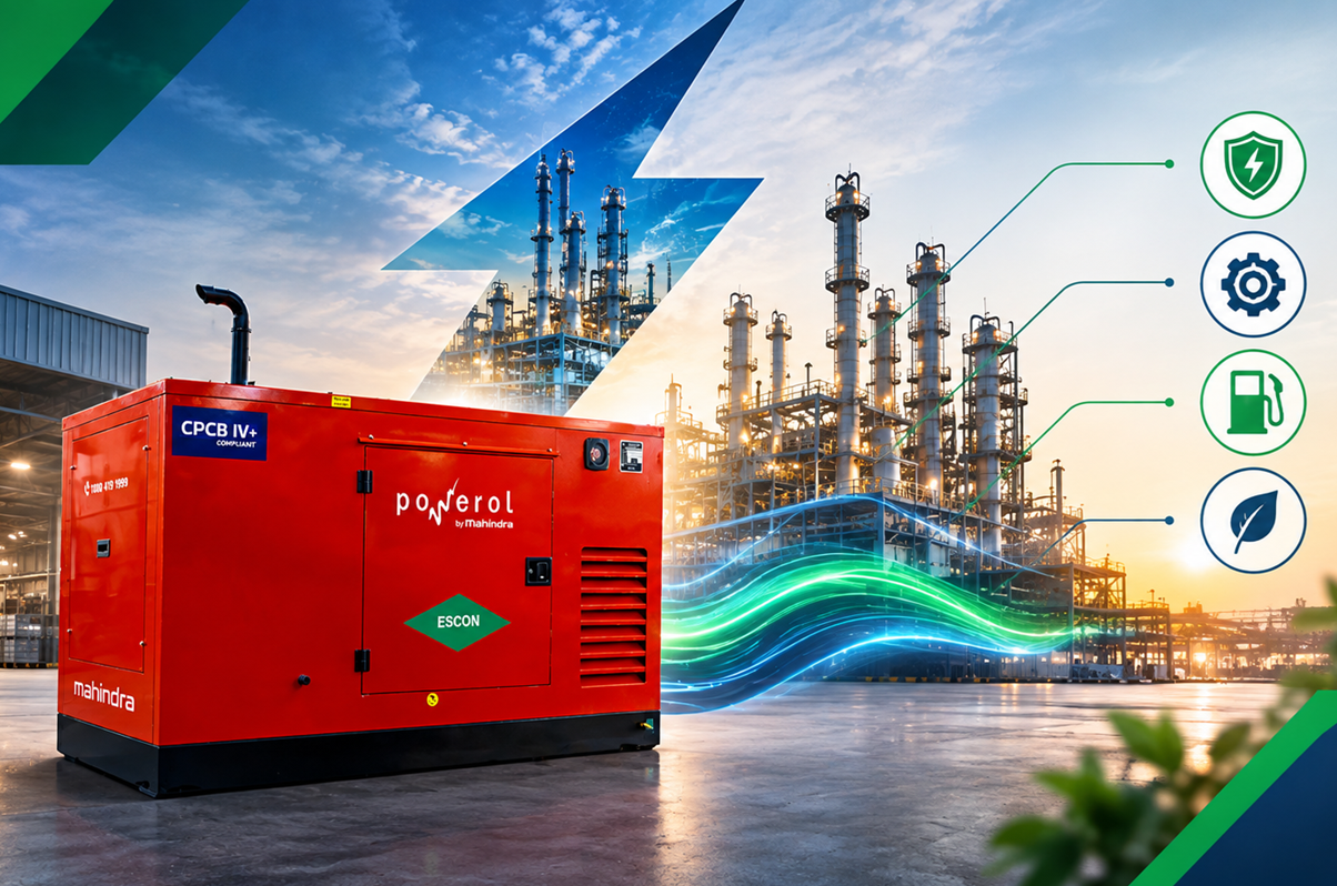 Advanced diesel fuel generator system for heavy industrial loads